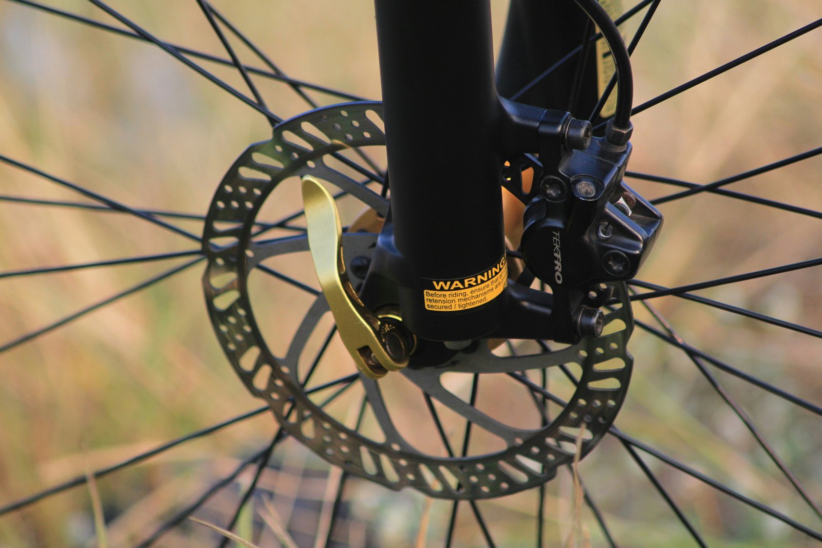 Scheibenbremse an einem Fahrrad